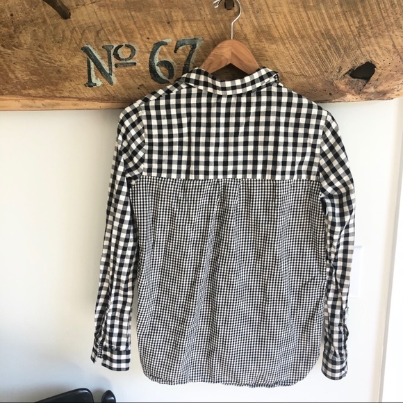 Zara plaid button down top - Picture 5 of 5